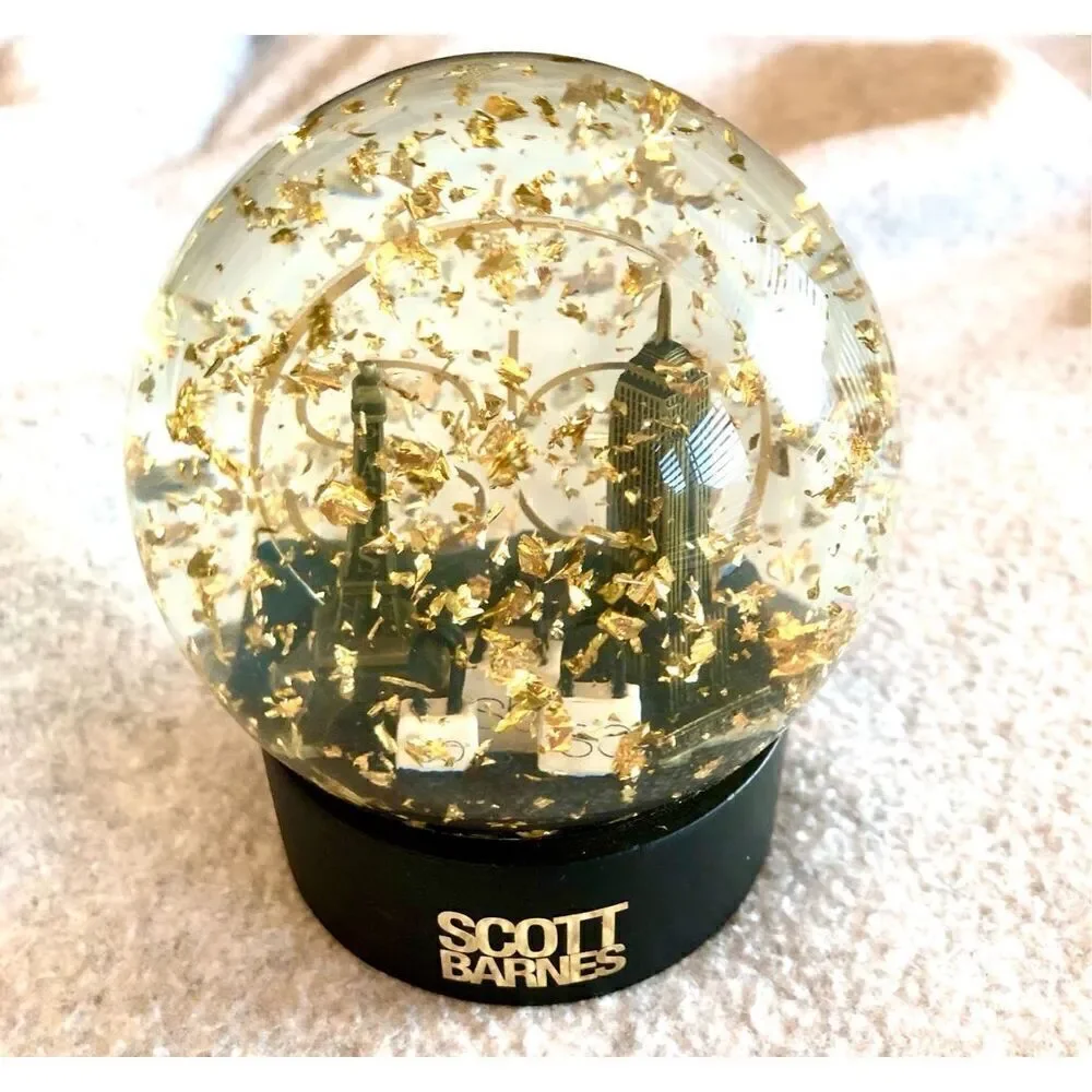 SCOTT BARNES - 🎉HP🎉 NWT - Sparkling “Snow Globe”/Black Presentation Box/Lim. Ed.
